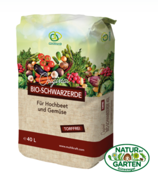 Schwarzerde BIO für  Hochbeet und Gemüse